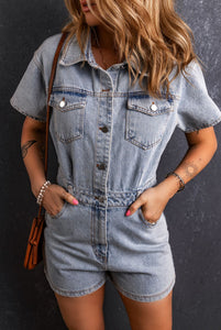 Denim Romper