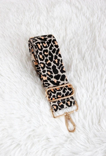 Leopard Print Guitar Purse Strap