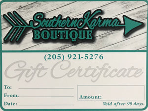 Southern Karma Boutique Gift Card